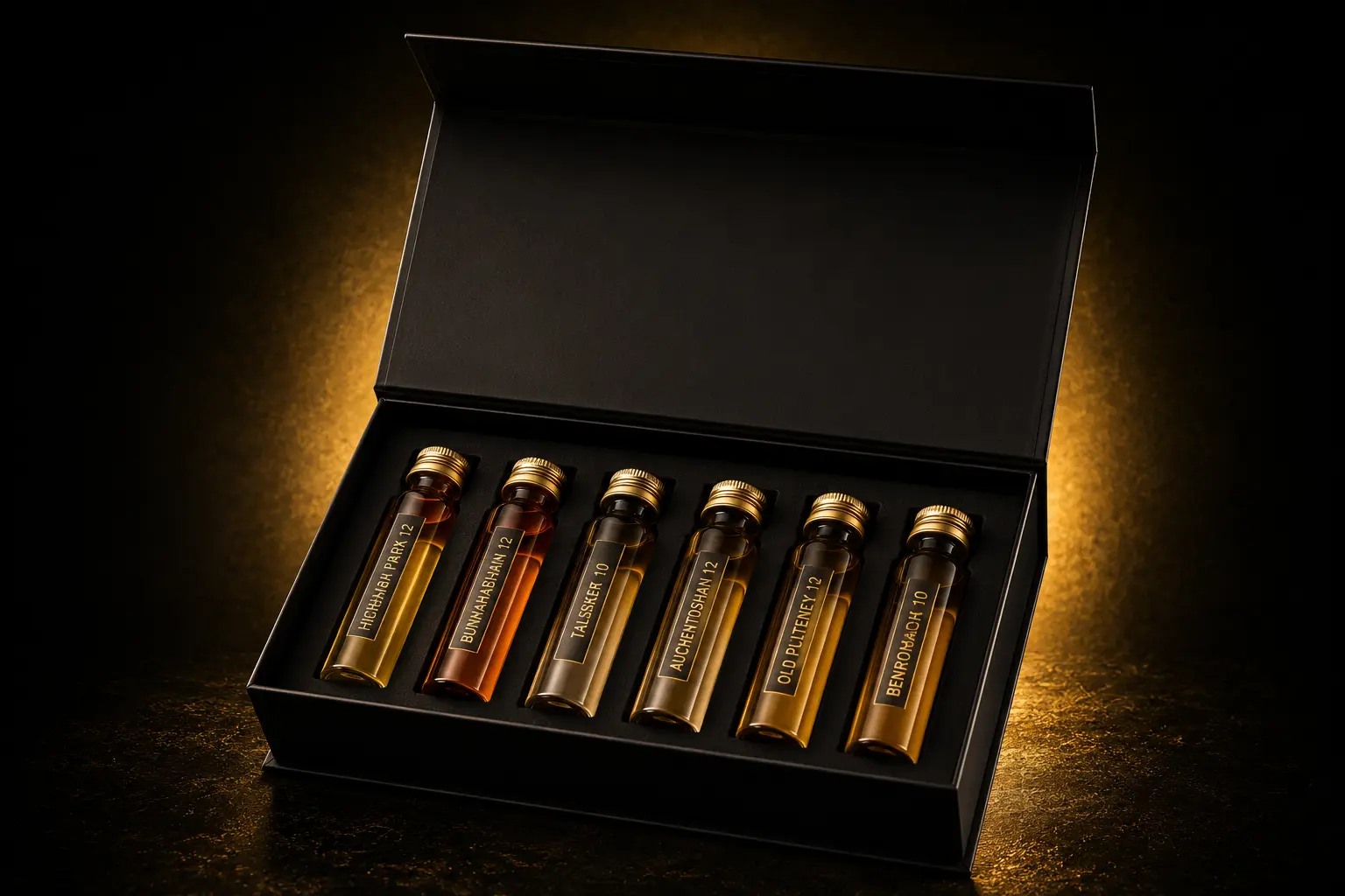 Single Malt Whisky Tasting Set mit sechs Whisky-Proben